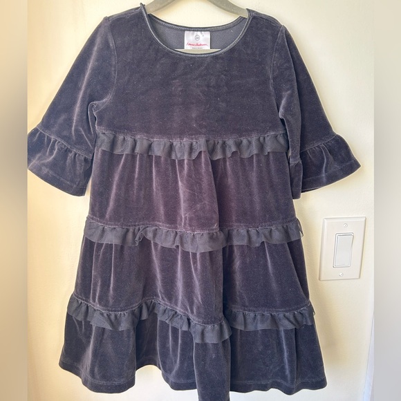 Hanna Andersson Other - Hanna Andersson velvet tulle tiered holiday dress, girls size 5 twirly